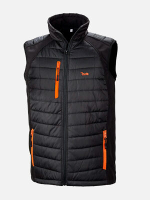 Outdoor Weste für Herren gepolstert mit Softshell Schultereinsätzen
