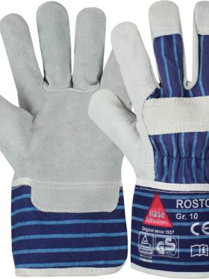 ROSTOCK, 5-Fg.-Sicherheitshandschuhe aus Spaltleder