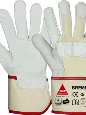 BREMEN, 5-Fg.-Sicherheitshandschuhe aus Vollleder
