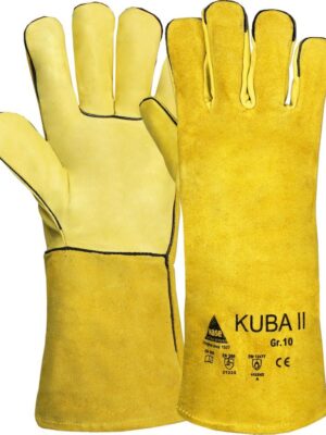 KUBA II, Schweißerhandschuh, gelb, gefüttert