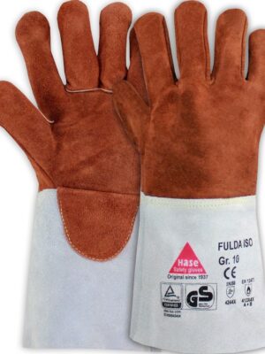 FULDA - ISO, Schweisserhands. gef., Rindspaltl., hitzebest.,