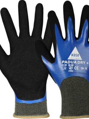 PADUA  DRY +, 5-Fg.-Sicherheitshandschuhe, Nylon/Nitril