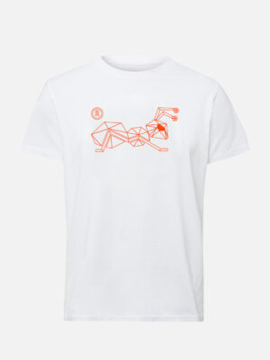 Herren-T-Shirt mit großem line Ant Logo 100% Heavy Baumwolle