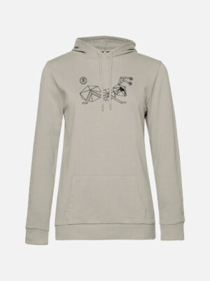 Damen Hoodie Baumwolle mit logo Ant