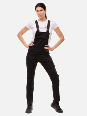 Arbeitslatzhose Damen stretch strong Baumwolle mit Kniepolstertaschen