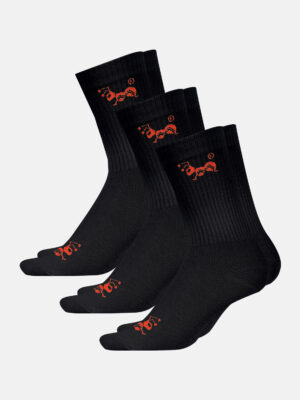 Lange Socken mit Frotteesohle Schwarz Tennissocken